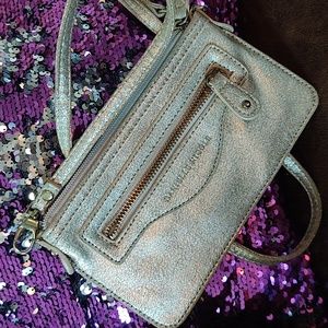 Danielle Nicole Gold mini cross body  purse
